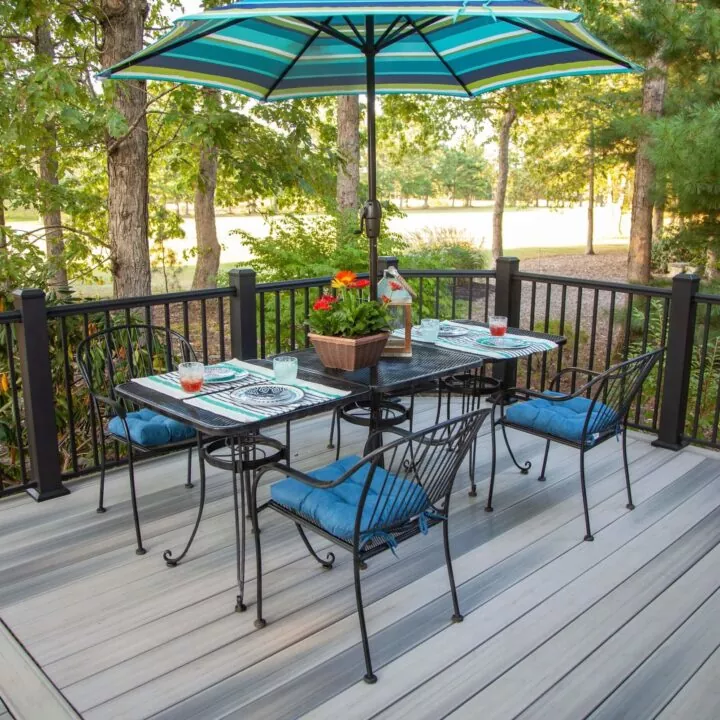 Алюминиевые перила для патио