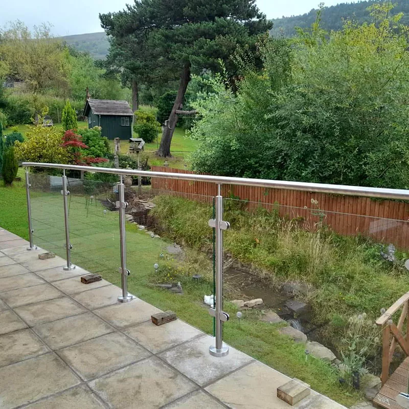 Стеклянные перила из нержавеющей стали